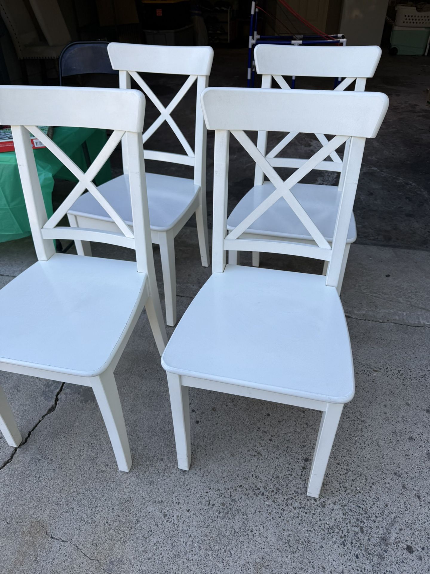 4 White Chairs!
