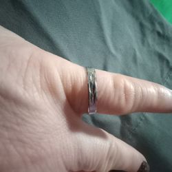 Sterling Silver Band Ring, Size 7