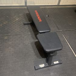 Adjustable weights bench 