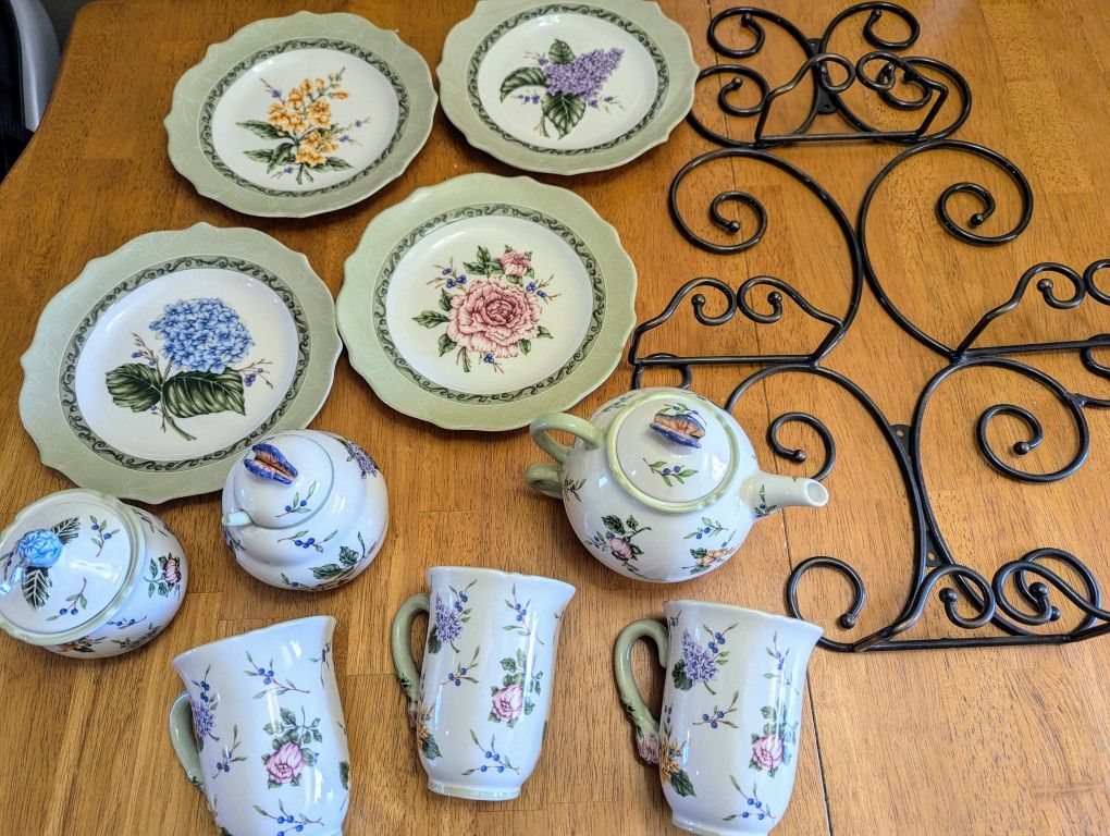 Princess House Vintage Garden tea / dish set