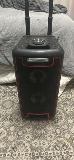 Black web Bluetooth party speaker