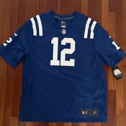 New With Tags Indianapolis Colts 12 Luck Game Jersey Men’s XXL
