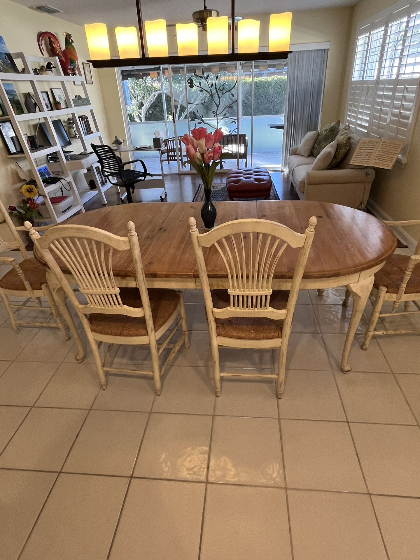 French Country or Farmhouse Style Dining Table Set