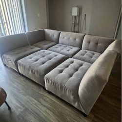 6 Piece Modular Sectional Couch