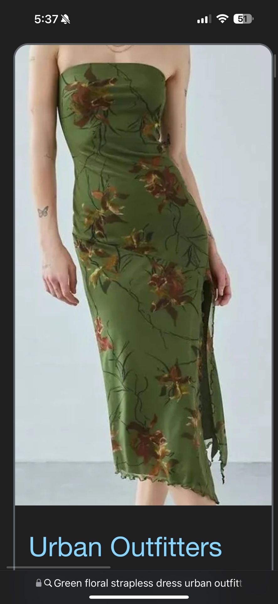 Urban Outfitters Green Dress
