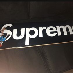 Supreme Smurf Skateboard Black Deadstock 