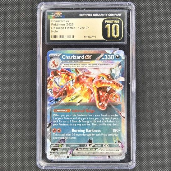 Pokemon Charizard ex 125/197 Obsidian Flames CGC 10 PRISTINE