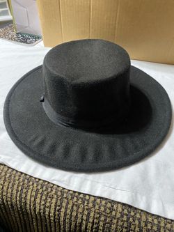 Catherine Malandrino Black Wide Brim Hat