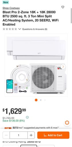 New in box AC / HEATER