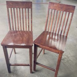2 Chairs With Table Lamp And Foot Stool