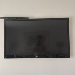 LG Flat Screen TV with Wall Mount (3D Capable)