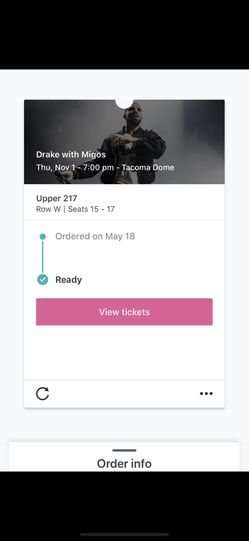 Drake with Migos concert tickets