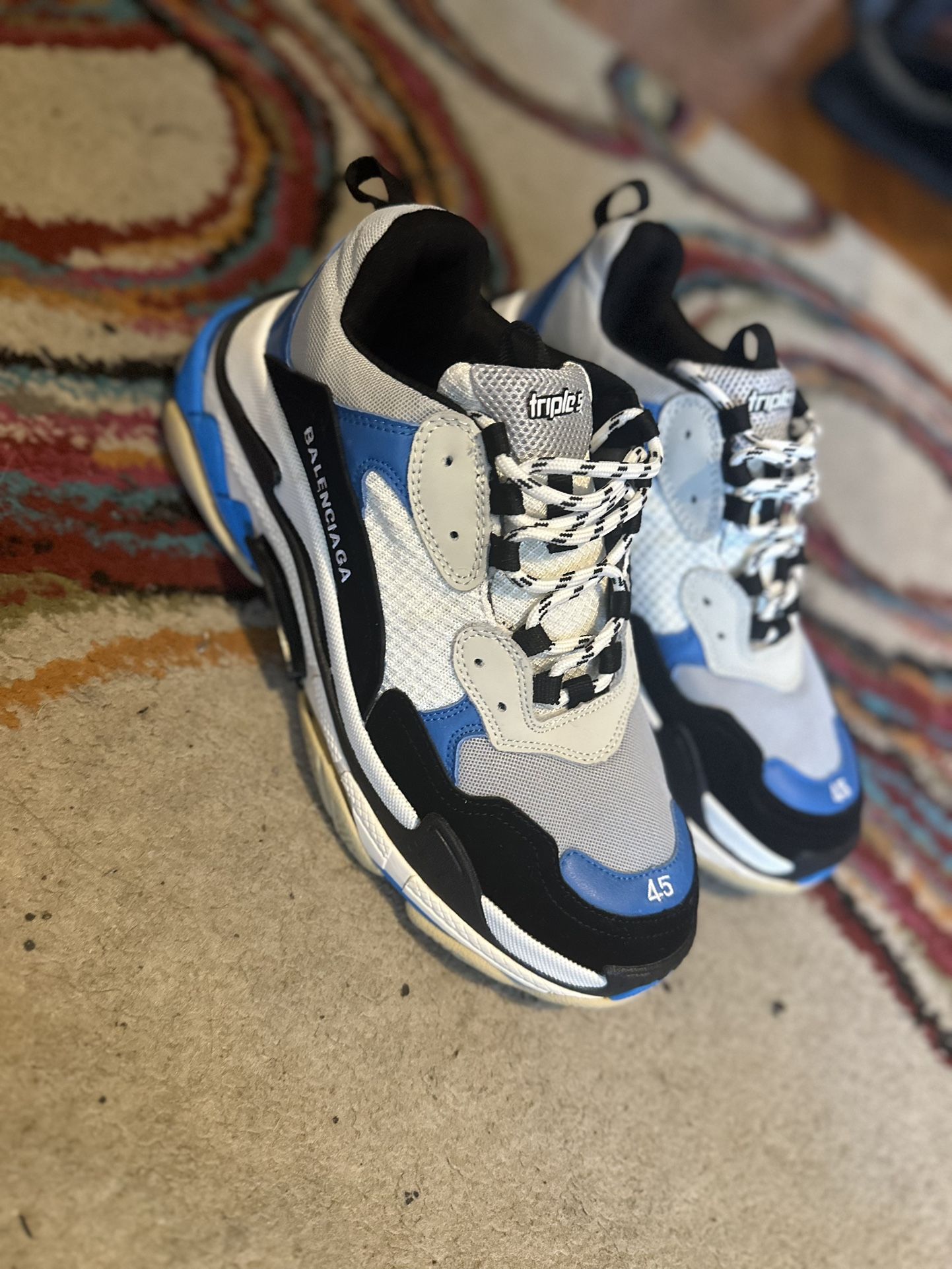 Balenciaga Triple S Sneaker ´Black Blue White´,All Products : American Fashion Style Bags On Sale