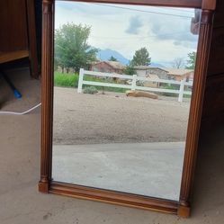 Antique Walnut Mirror