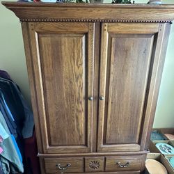 Wood Armoire 