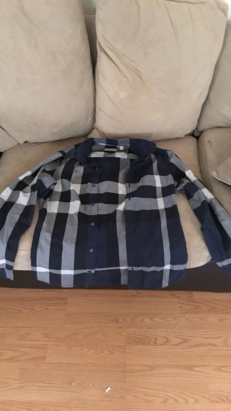 Real Burberry Long Sleeve Button Up