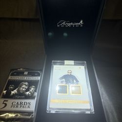 STEVE MCQUEEN KEEPSAKE PREMIERE COLLECTION BOX. Authentic Relic /50 Light up display box. Unopened 5 card pack. 