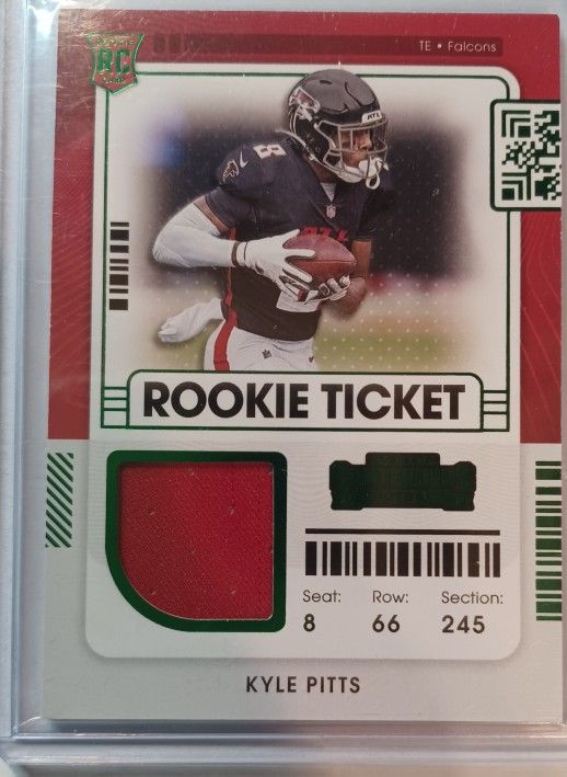 2021 Kyle Pitts Rookie Ticket Jersey Panini Atlanta Falcons # RTS-KPI