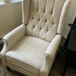 Recliner, Tan Color 