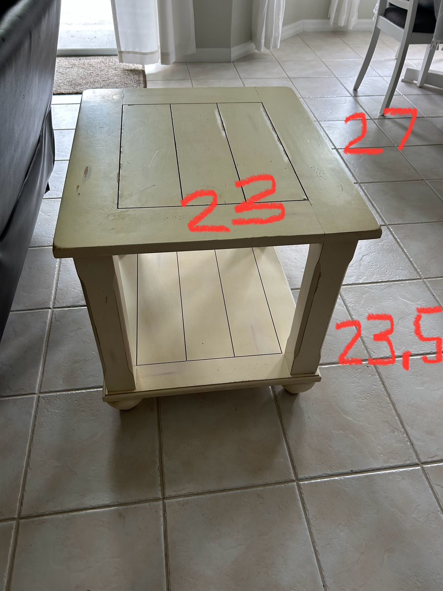 Wood End Table