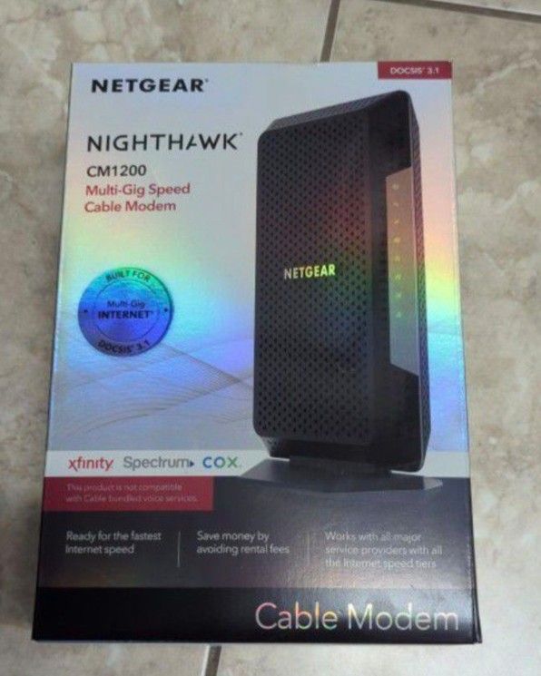 Cox Netgear Internet Modem Cm1200 Docsis 3.1