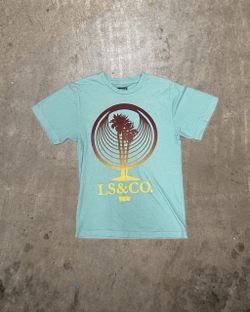 LEVIS PALM TREE GRAPHIC T-SHIRT LIGHT BLUE S