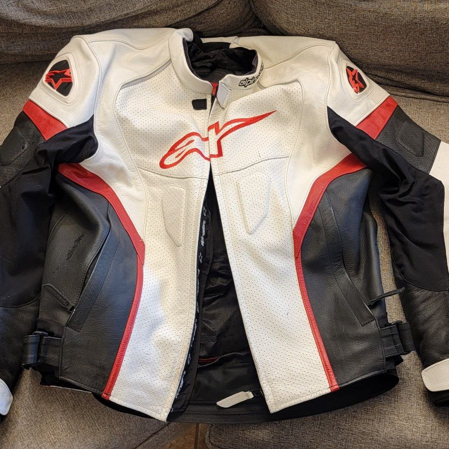 Alpinestars GP PLUS R Perforated Jacket Size US 48 White