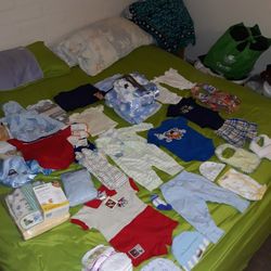 NEW WITH TAGS baby Clothes and Supplies Sizes From Newborn to 12 month Old All For $50 Firm Pickup at Country Club And Grant 