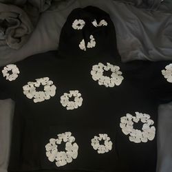 Black DENIM HOODIE