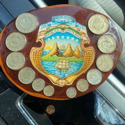 Coleccion De Cuadro Dd Moneda   Costa Rica Moneda Antigua 