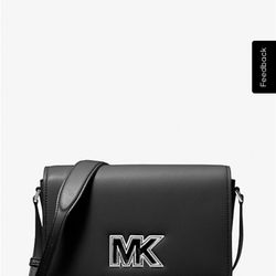NWT Michael Kors Mimi Medium Leather Messenger Bag 