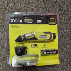 RYOBI USB Lithium Glue Pen Kit with 2.0 Ah USB Lithium Battery and Charging Cable