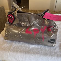 Betsy Johnson Metallic Tote Bag