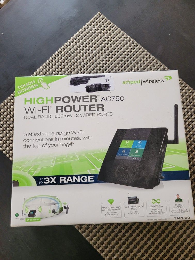 AMPED WIRELESS AC750 WI FI ROUTER