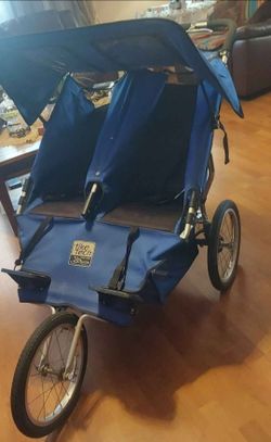 Tike Tech Double Jogger Stroller $100