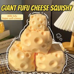 The Ultimate Big Cheese! 🧀 Giant Fufu Flour Filled Cheese Squishy
