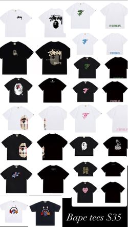 BAPE A Bathing Ape Graphic T-Shirts