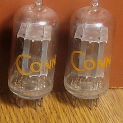 Early 60s RCA clear top 12AU7A side getter vacuum tubes (tested