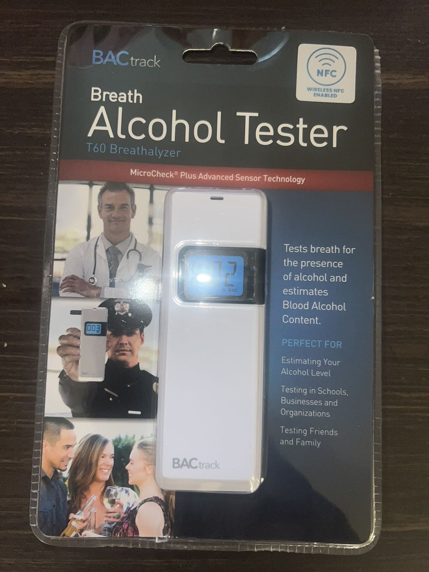 BACtrack Breath Alcohol Tester T60 Breathalyzer MicroCheck Plus-Advanced 5042