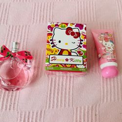 Hello Kitty Perfume And Hand Cream