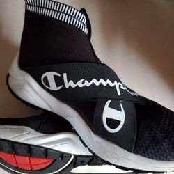 Champion/Crossover/High Top/Black Suede & Nylon 