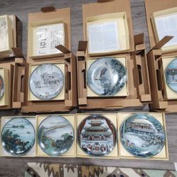 Complete 8 Piece Plate Set. Bradford Exchange 