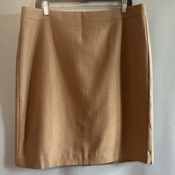 J.Crew tan wool blend skirt