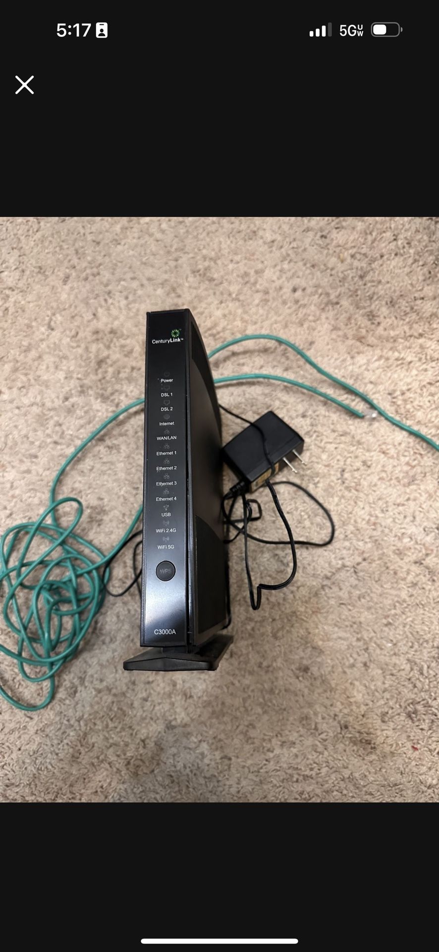 Century Link C3000A Modem