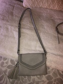 Cross body purse - gray