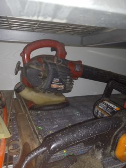 One Blower 3chainsaws One Pole Saw