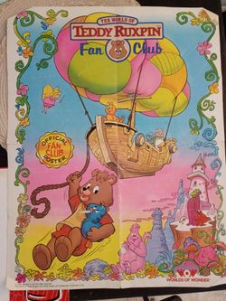 World of Wonders 1985 Teddy Ruxpin fan club poster
