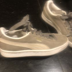 Puma Suade Lace Up Boy Shoes 