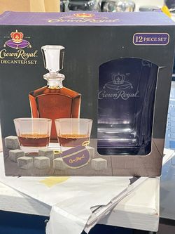 Crown Royal decanter set