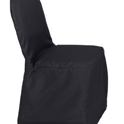 Black fitted chair cover